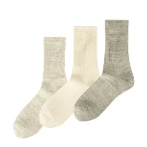Insta-Worthy Rototo Organic Daily 3 Pack Ribbed Ecru / Gray  Stylish & Comfortable