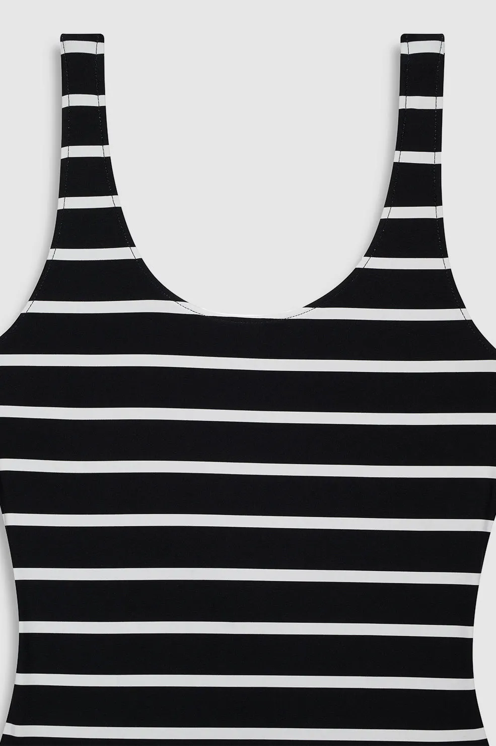Jace One Piece - Black And White Stripe -ANINE BING