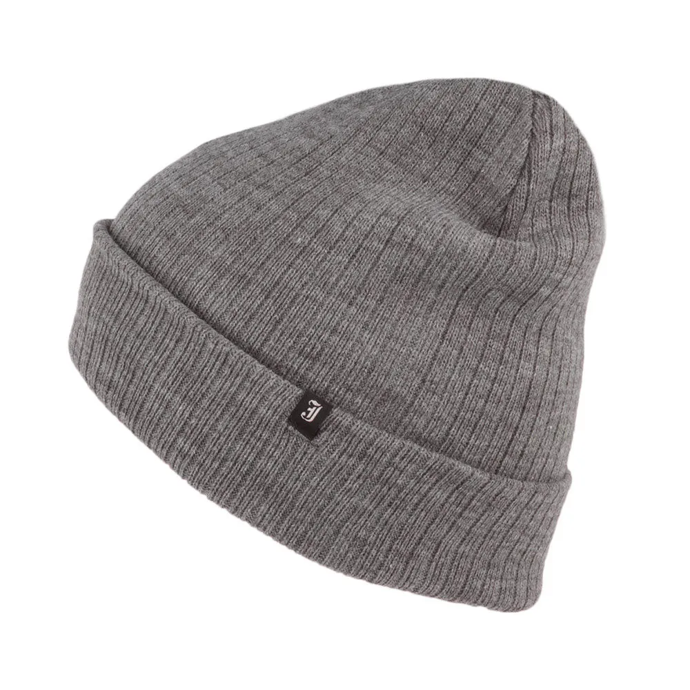 Jaxon & James Oversized Ribknit Beanie Hat - Grey