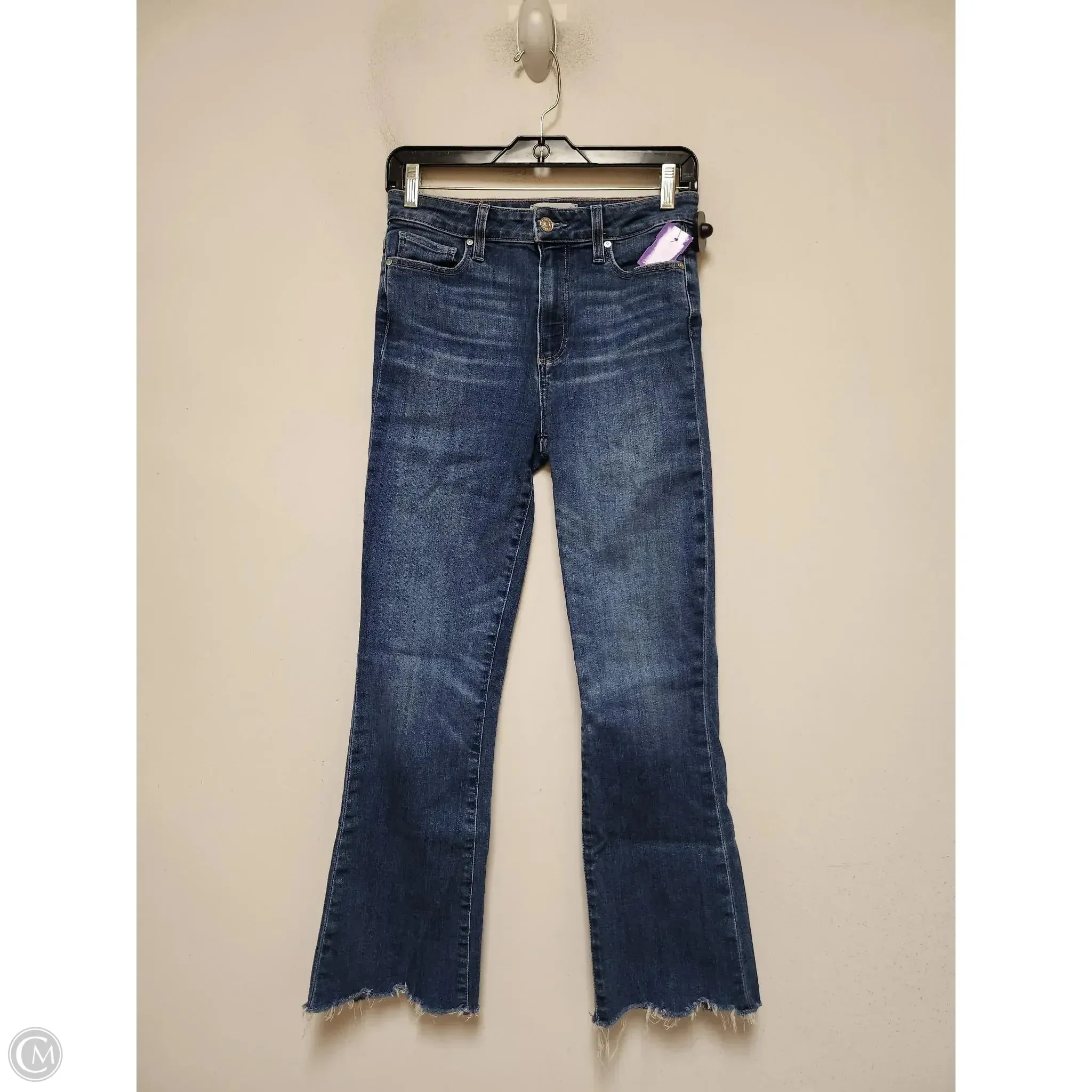 Jeans Boot Cut By Paige In Blue Denim, Size: 4
