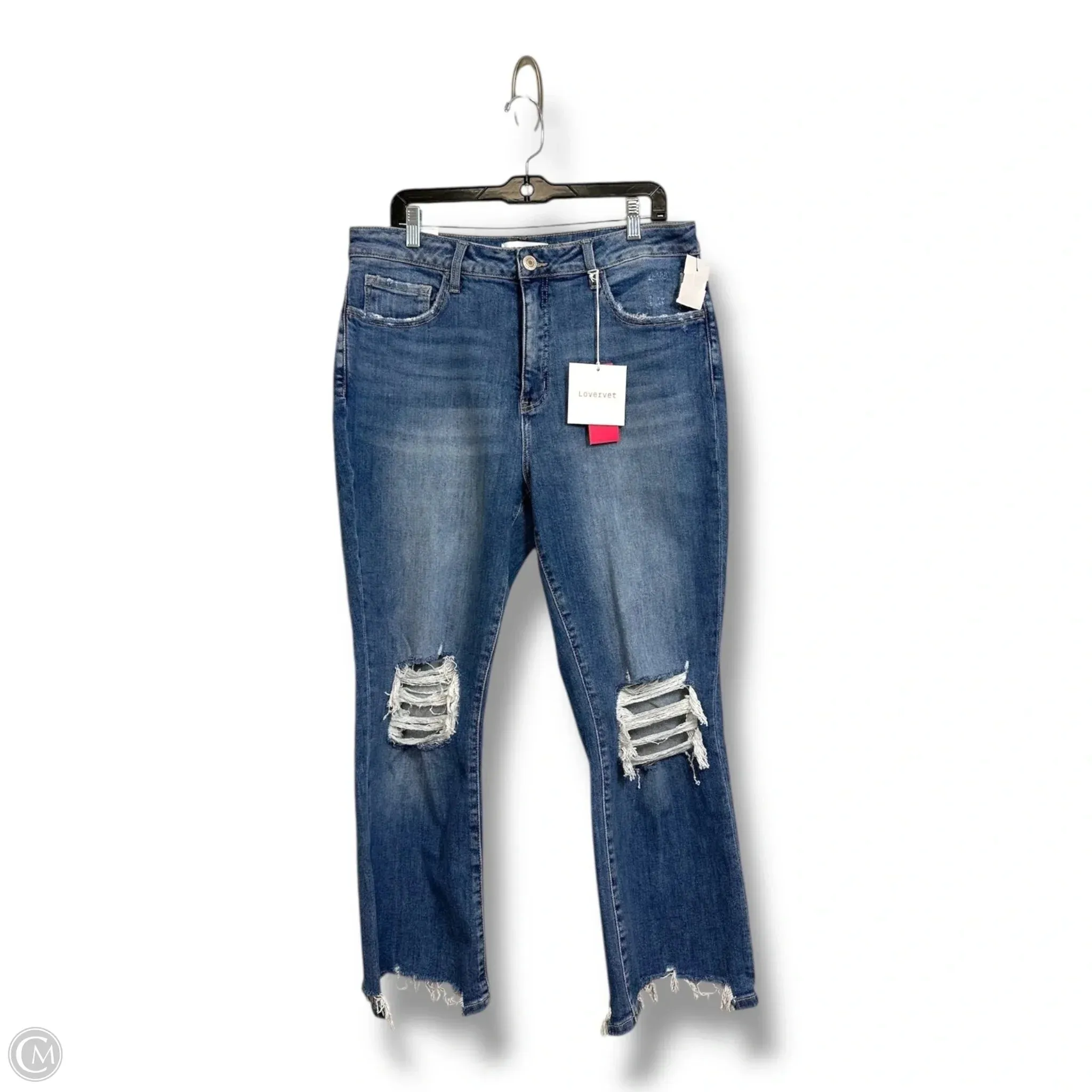 Jeans Boot Cut By Vervet In Blue Denim, Size: 18