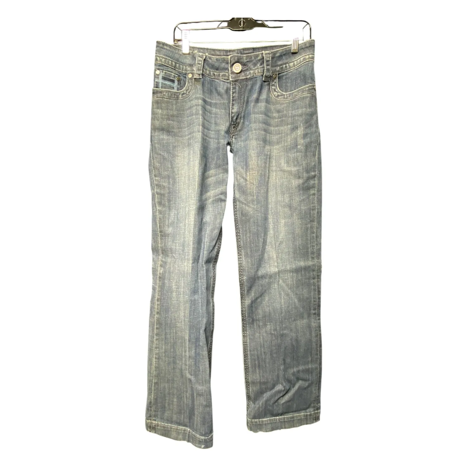 Jeans Flared By Stetson In Blue Denim, Size: 10l
