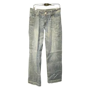 Jeans Flared By Stetson In Blue Denim, Size: 10l