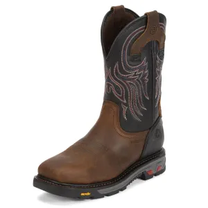 Justin Men's 11" Steel Toe Tanker Boots