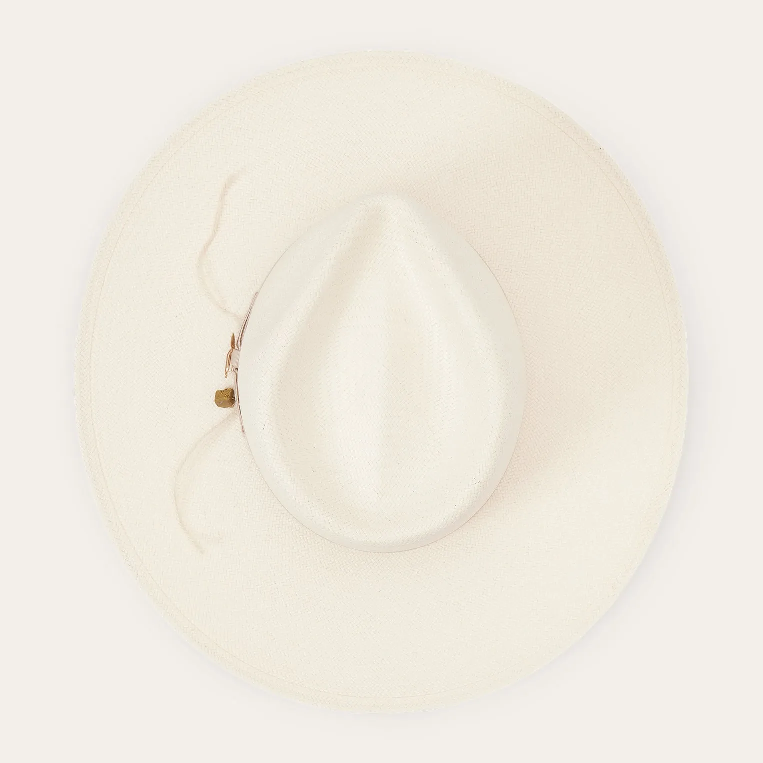 JW Marshall Straw Flat Brim Hat -STETSON