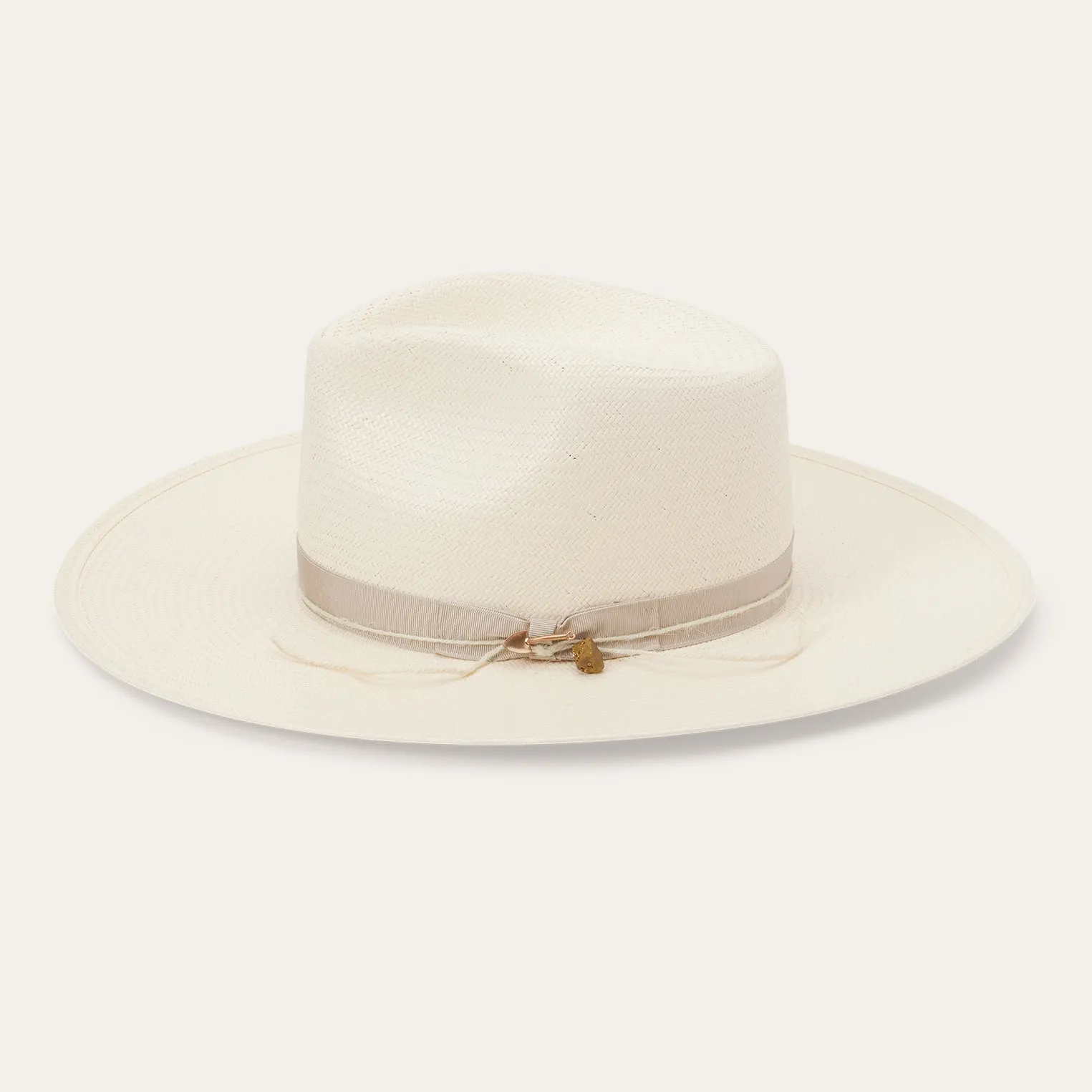 JW Marshall Straw Flat Brim Hat -STETSON