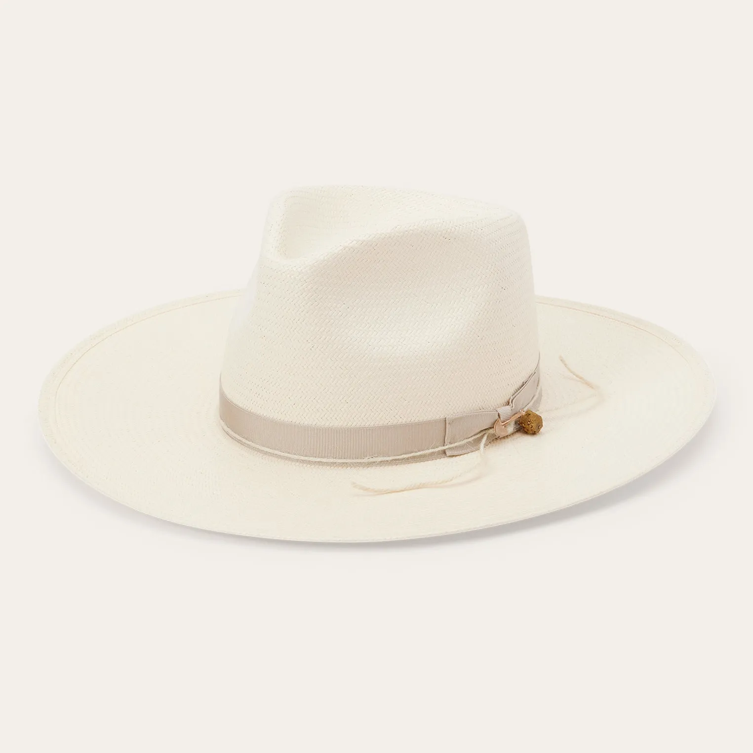 JW Marshall Straw Flat Brim Hat -STETSON