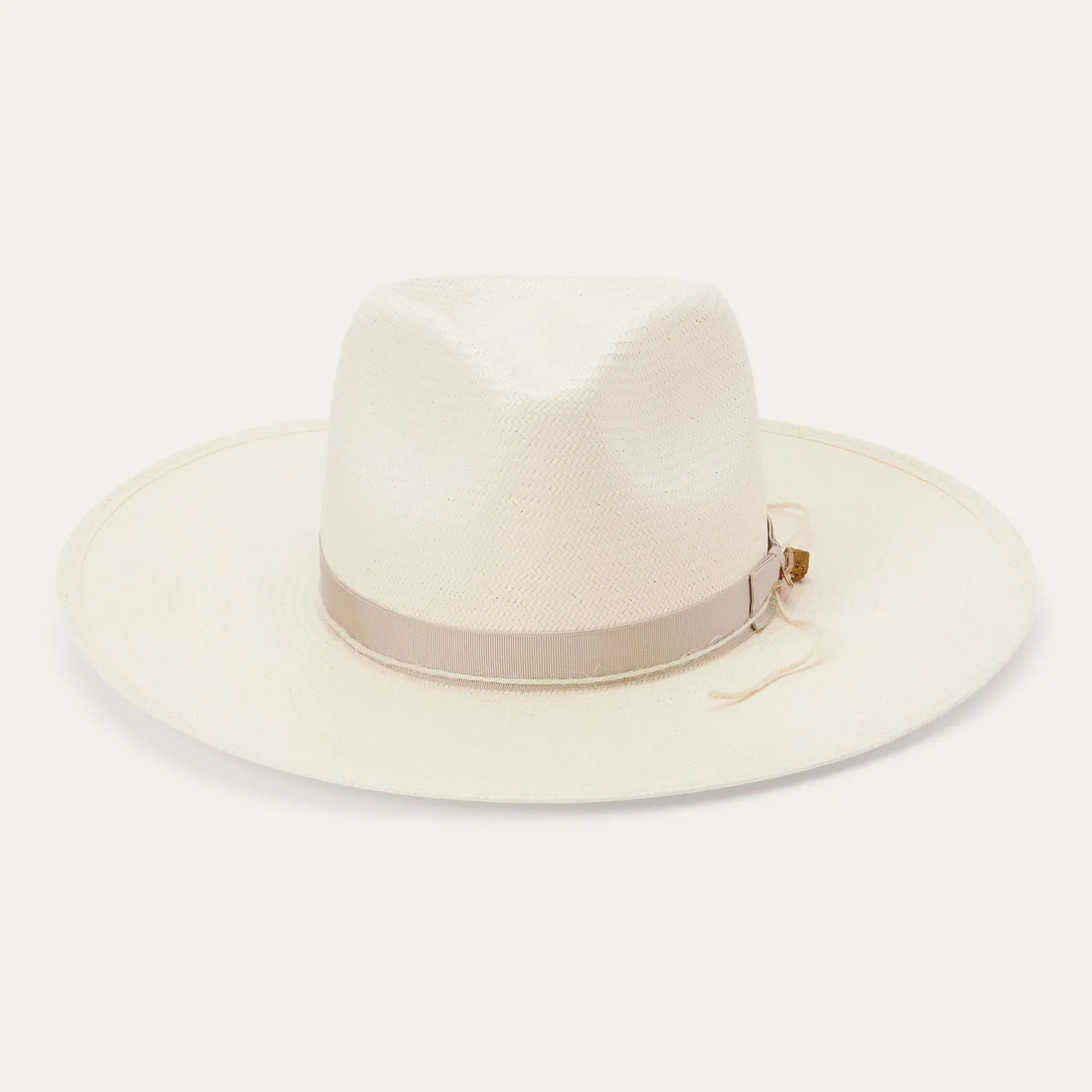 JW Marshall Straw Flat Brim Hat -STETSON
