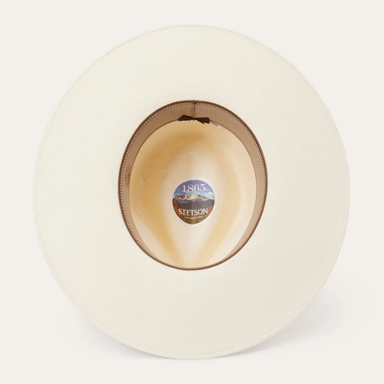 JW Marshall Straw Flat Brim Hat -STETSON