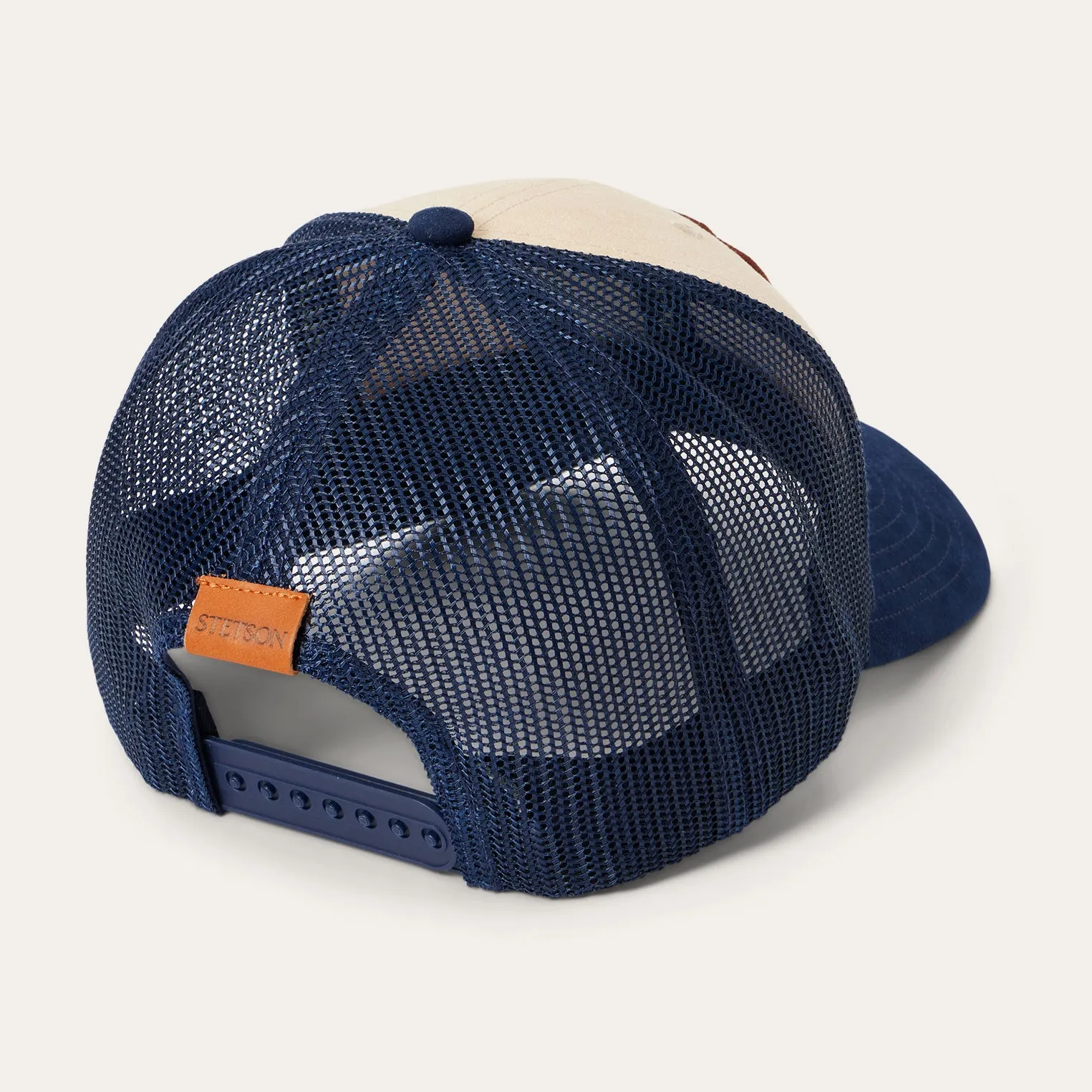 Khaki Arrowhead Patch Trucker Cap -STETSON