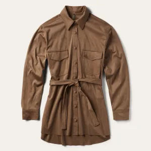 Khaki Suede Western Shirt -STETSON
