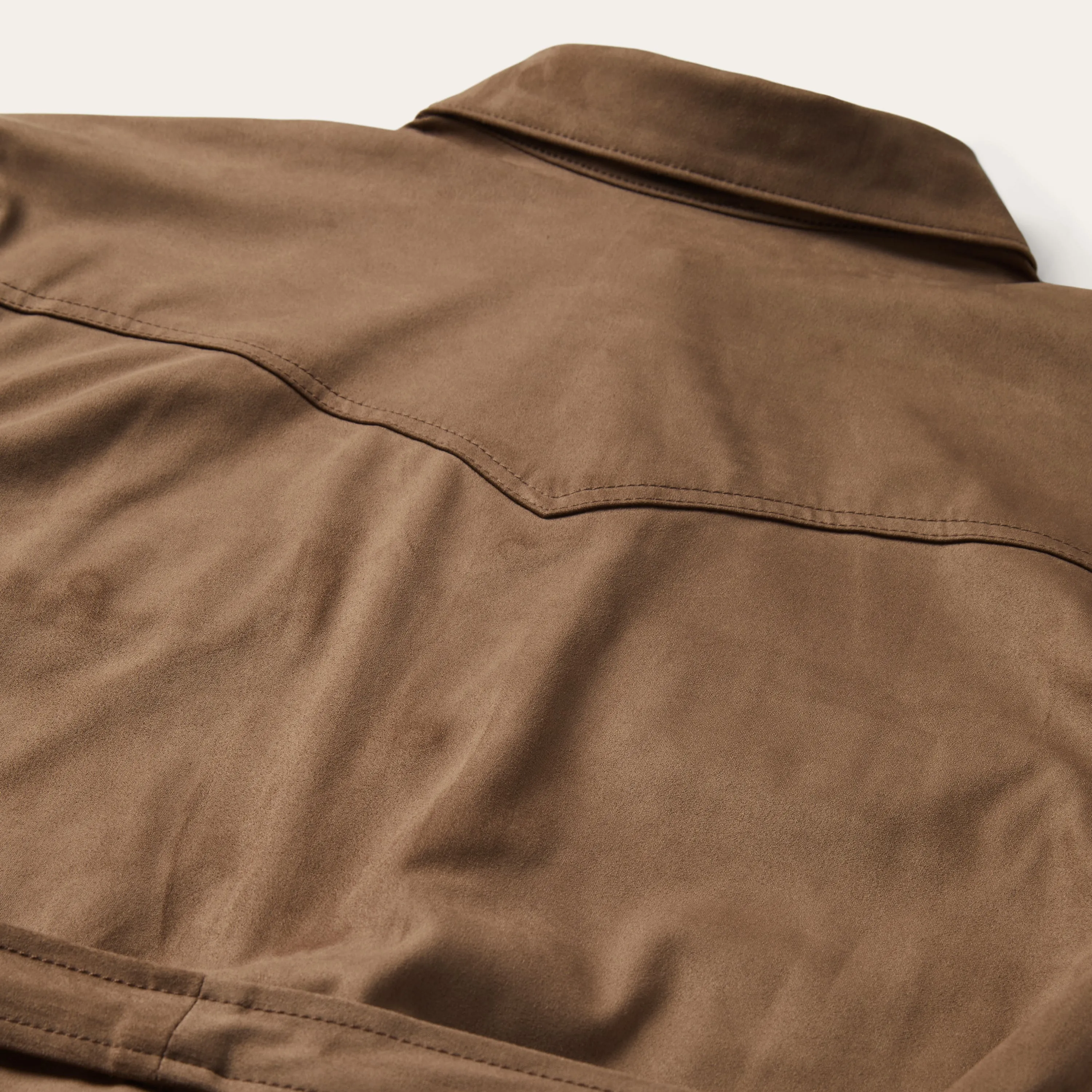 Khaki Suede Western Shirt -STETSON