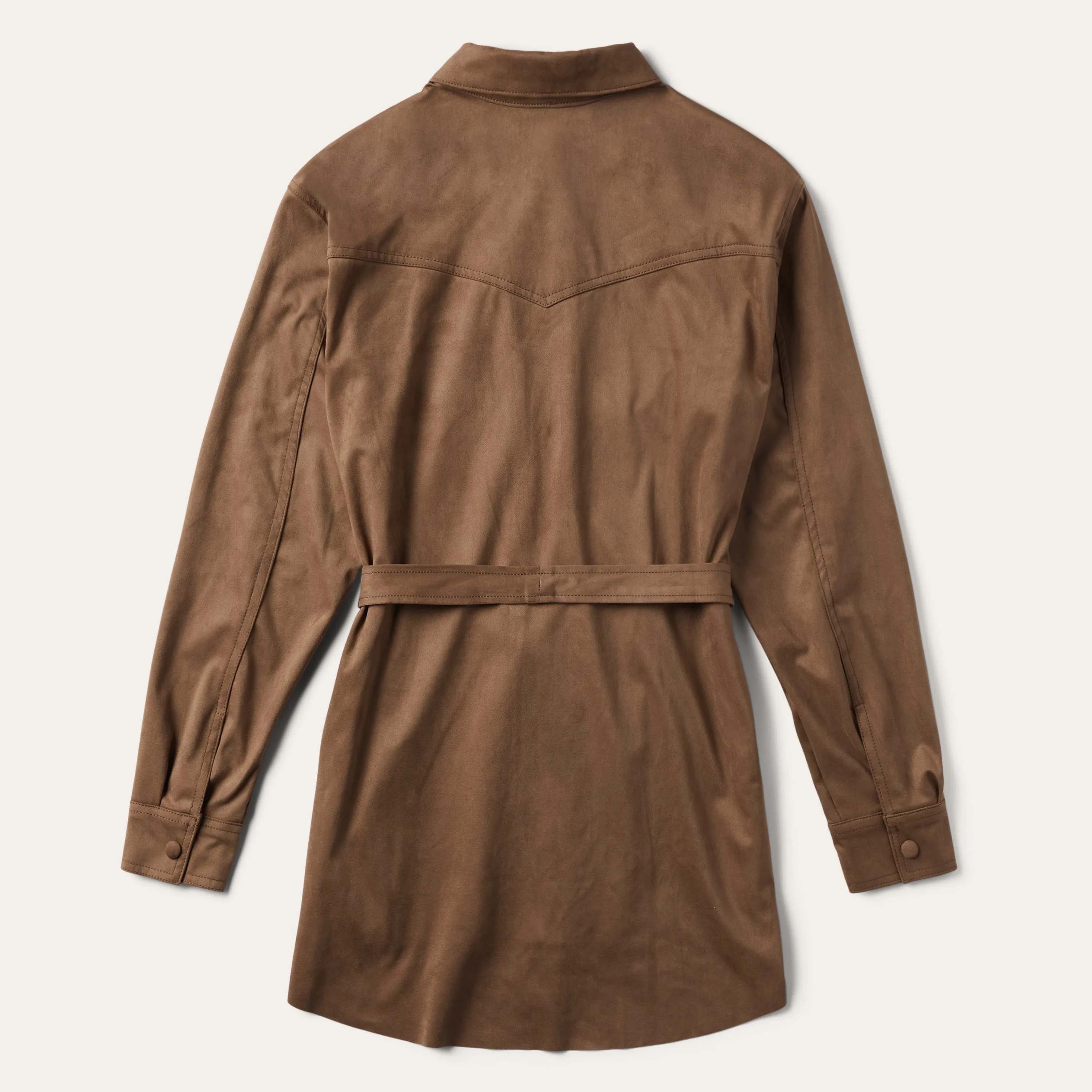 Khaki Suede Western Shirt -STETSON