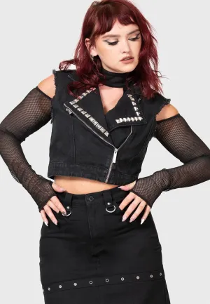 Killstar - Heaven2Hell Denim Black - Vest