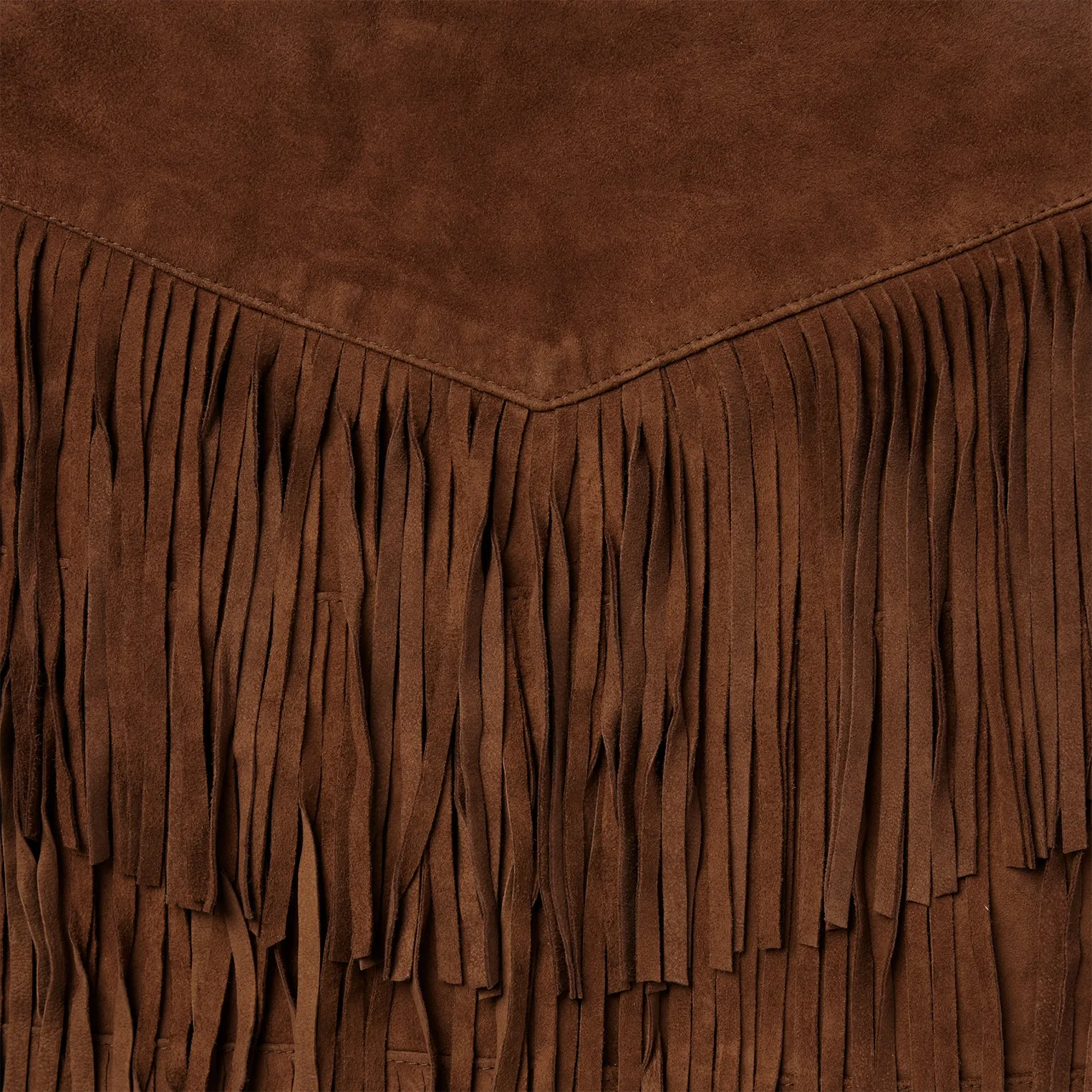Lamb Suede Fringe Mini Skirt -STETSON