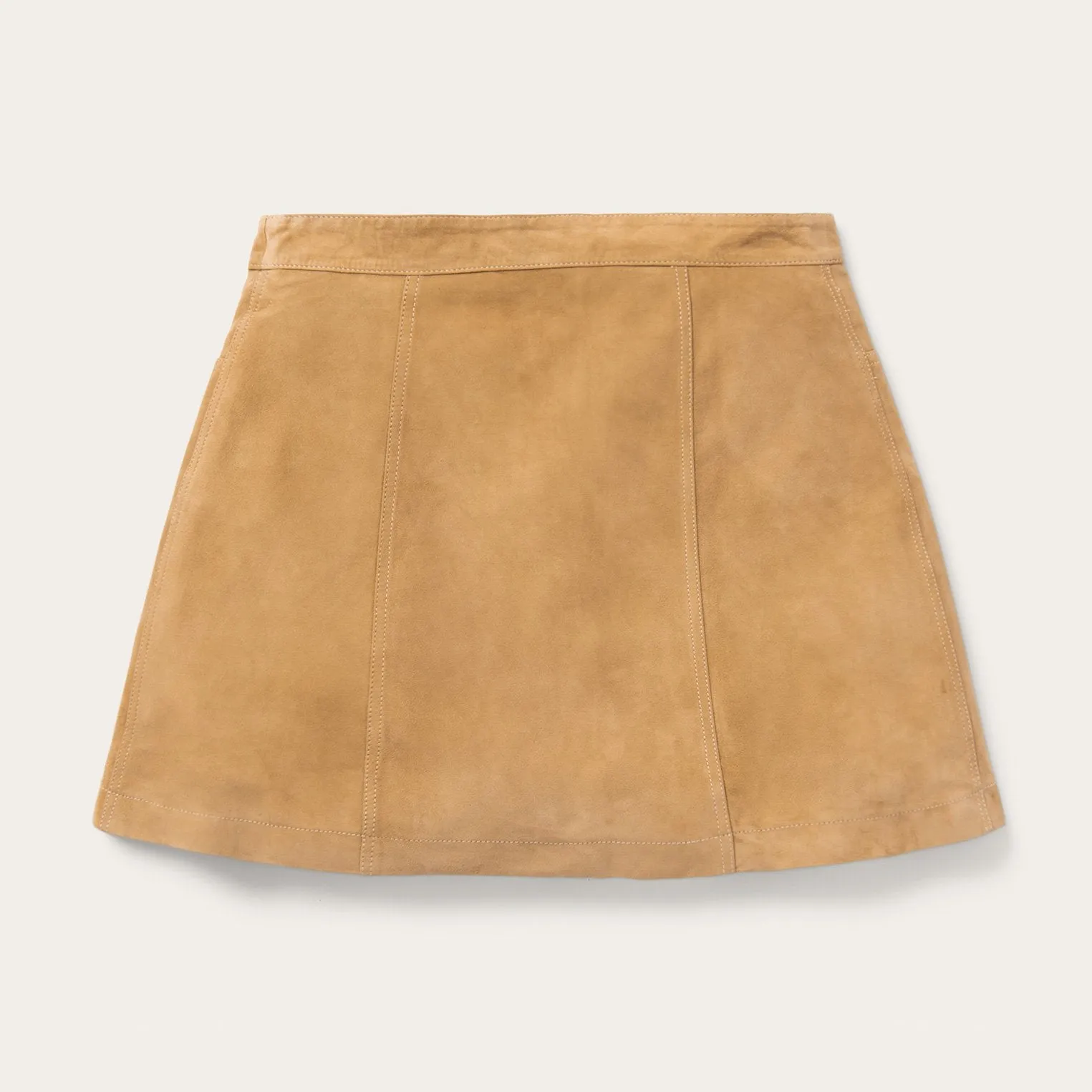 Lamb Suede Gored Skirt -STETSON