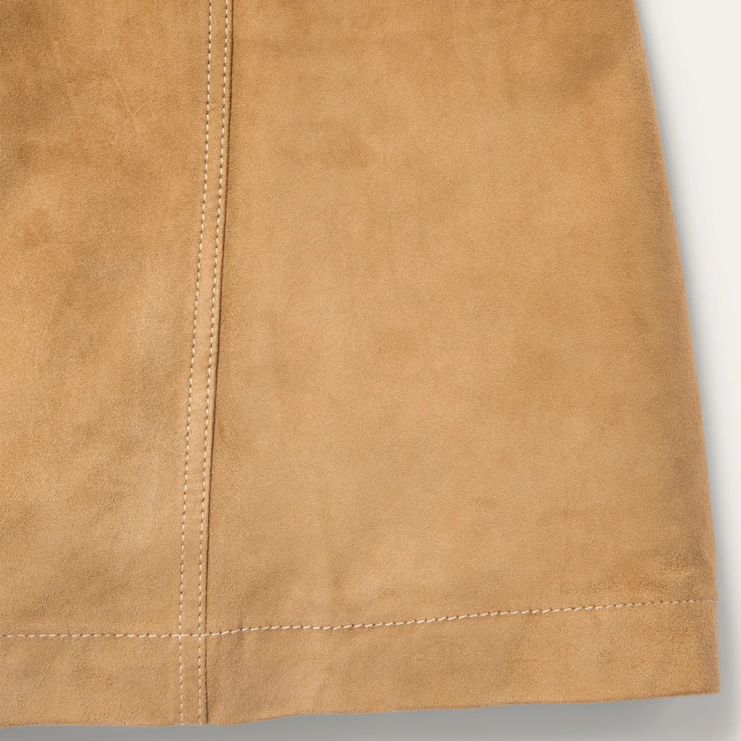 Lamb Suede Gored Skirt -STETSON