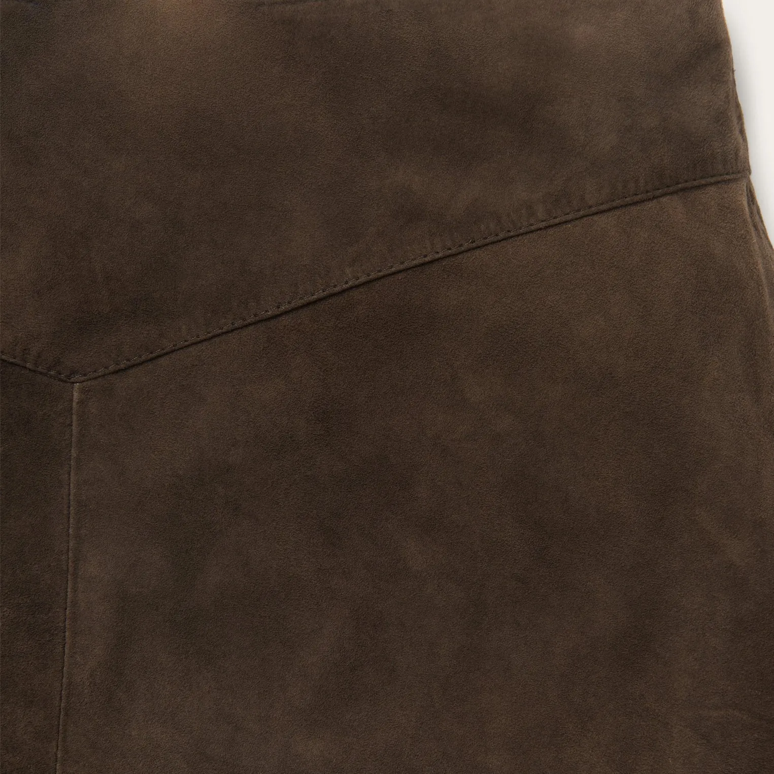 Lamb Suede Skirt with Nailheads -STETSON