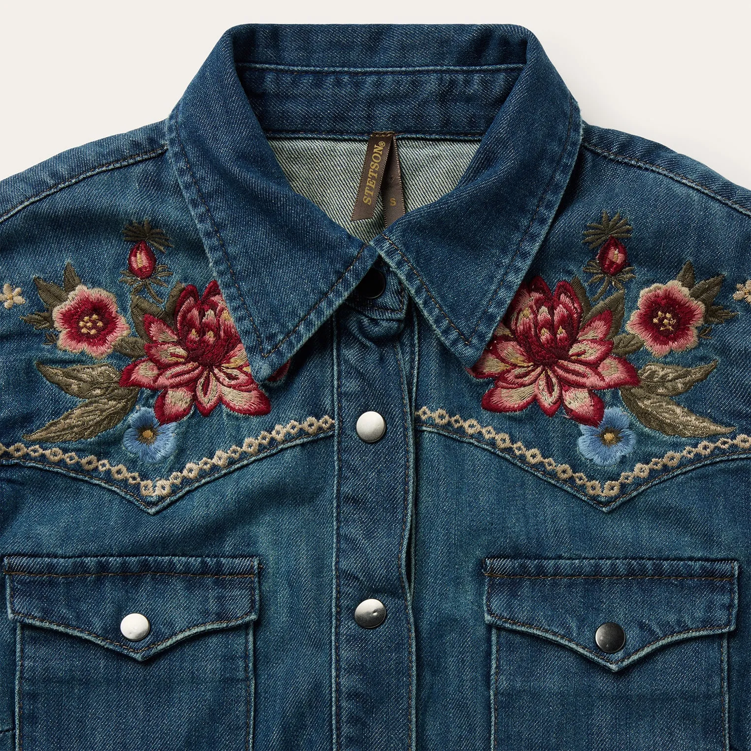 Lavish Denim Shirt Dress -STETSON
