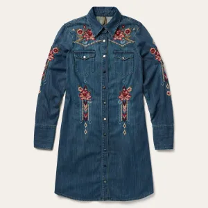 Lavish Denim Shirt Dress -STETSON