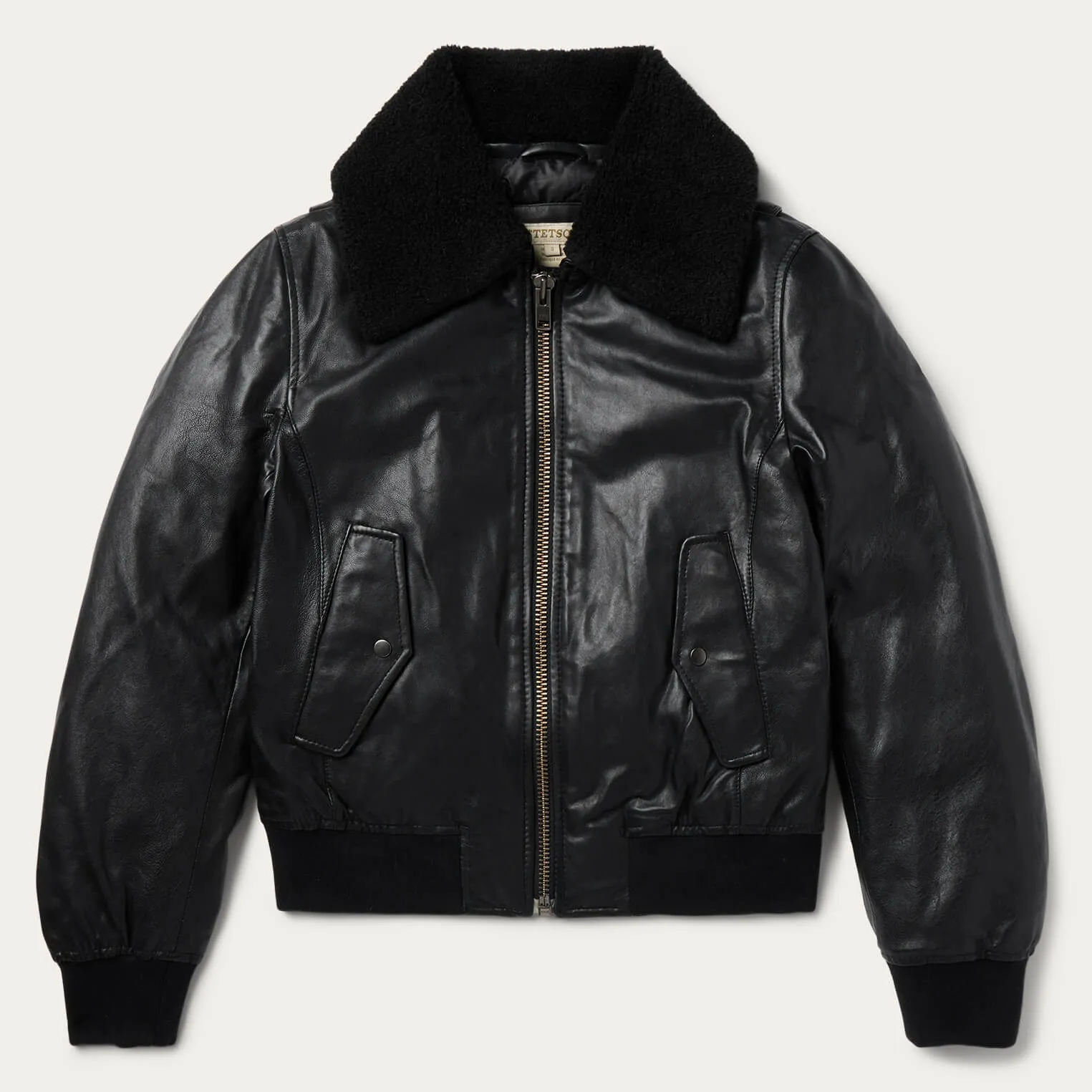 Leather Bomber Jacket -STETSON