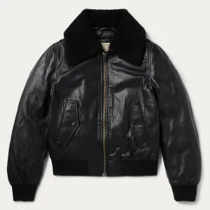 Leather Bomber Jacket -STETSON
