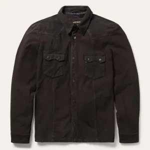 Leather Western Shirt Jacket -STETSON