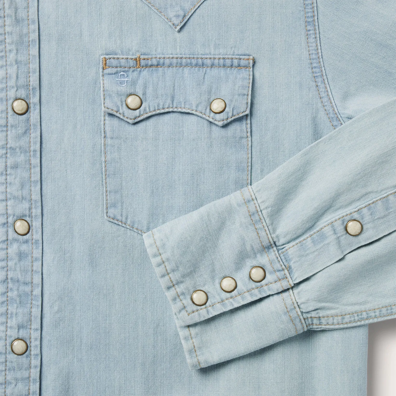Light Blue Denim Western Shirt -STETSON
