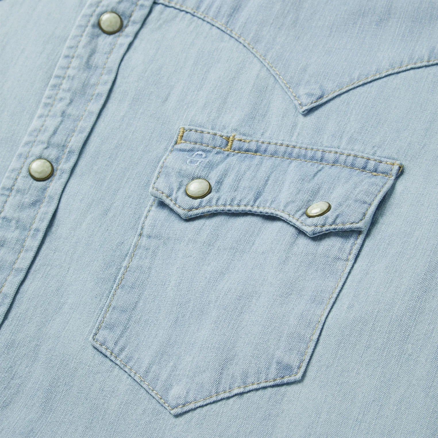 Light Blue Denim Western Shirt -STETSON