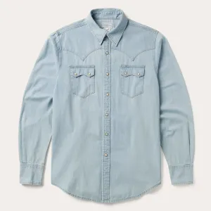 Light Blue Denim Western Shirt -STETSON