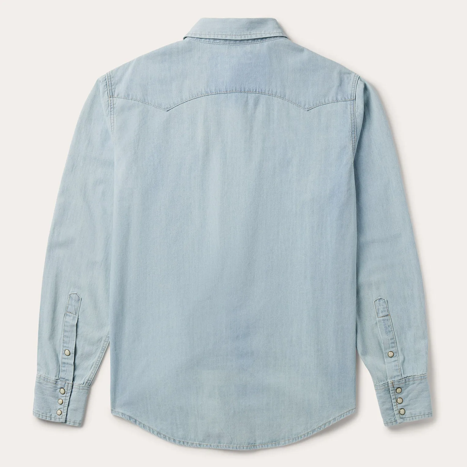 Light Blue Denim Western Shirt -STETSON