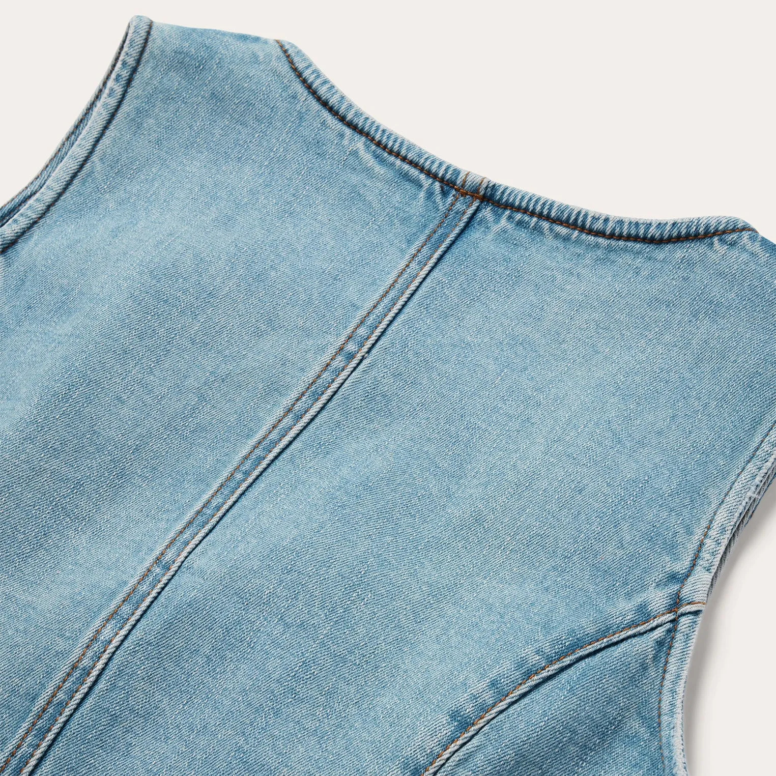 Light Rinse Denim Vest -STETSON