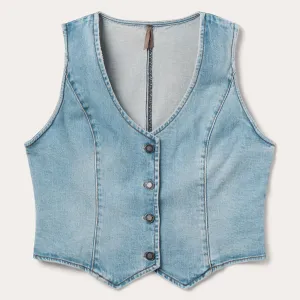 Light Rinse Denim Vest -STETSON