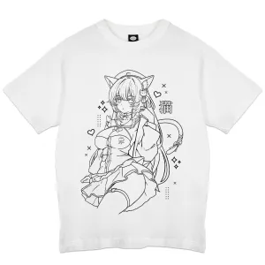 liljuju Cafe Cat T-Shirt