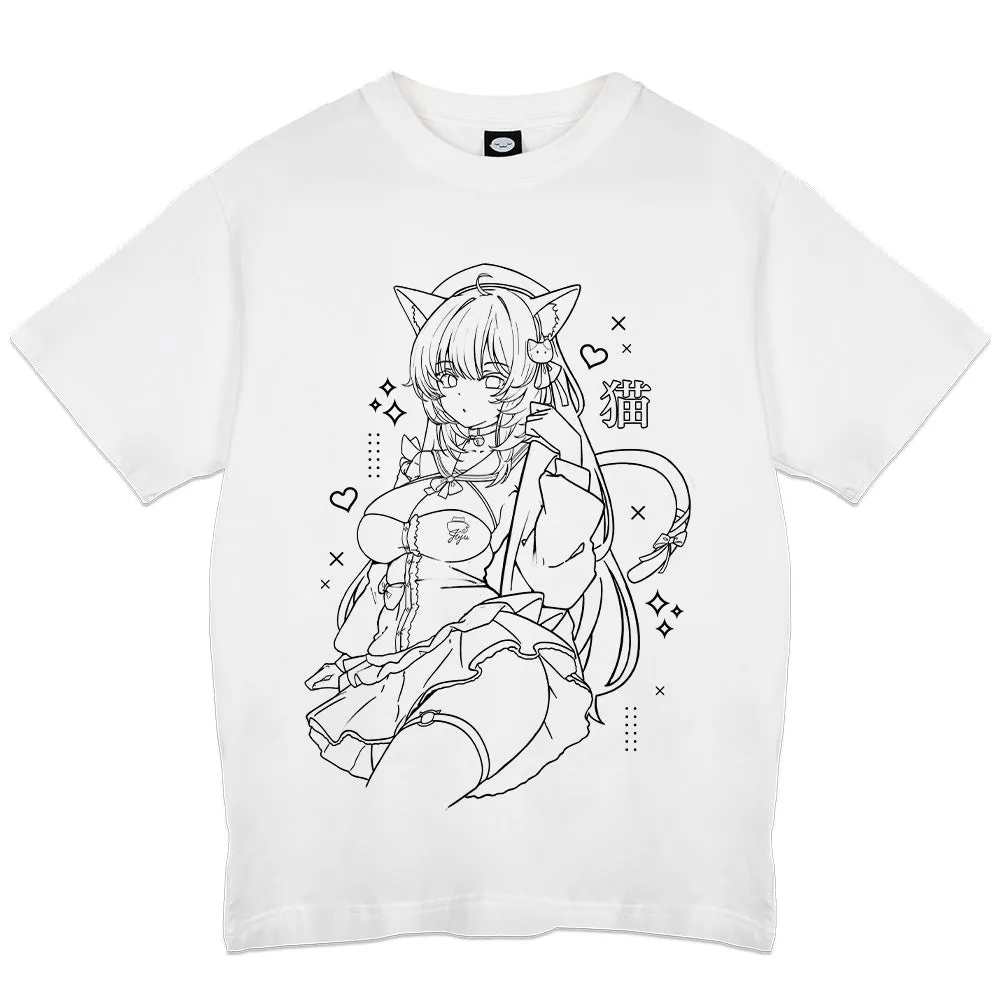 liljuju Cafe Cat T-Shirt