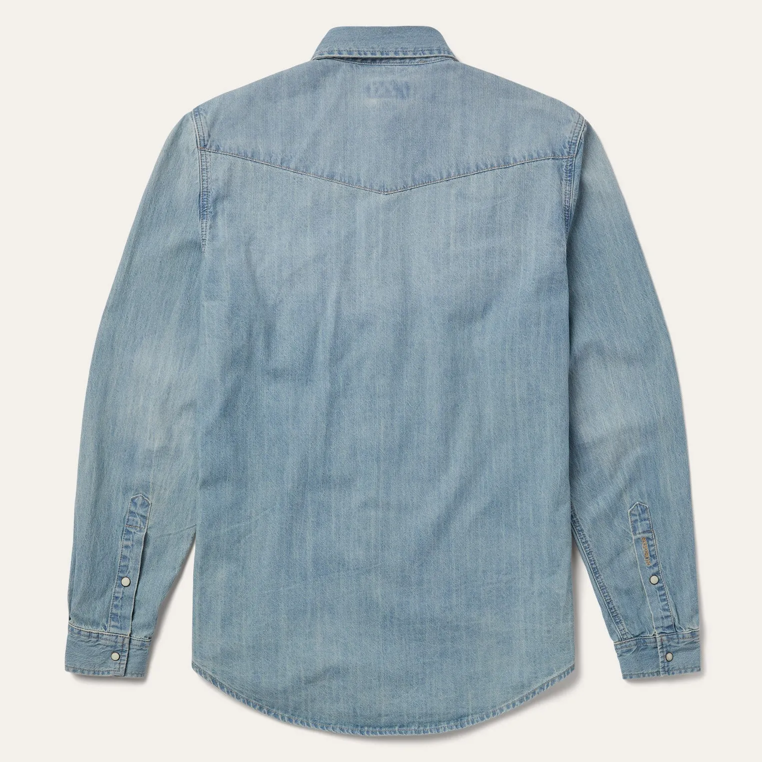 Long-Sleeved Denim Shirt -STETSON