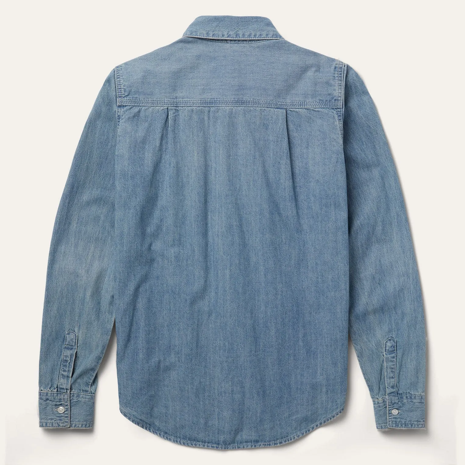 Long-Sleeved Denim Shirt -STETSON
