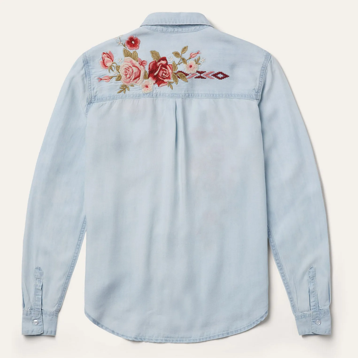 Long-Sleeved Embroidered Shirt -STETSON