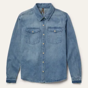 Loose Fit Denim Snap-Front Shirt -STETSON
