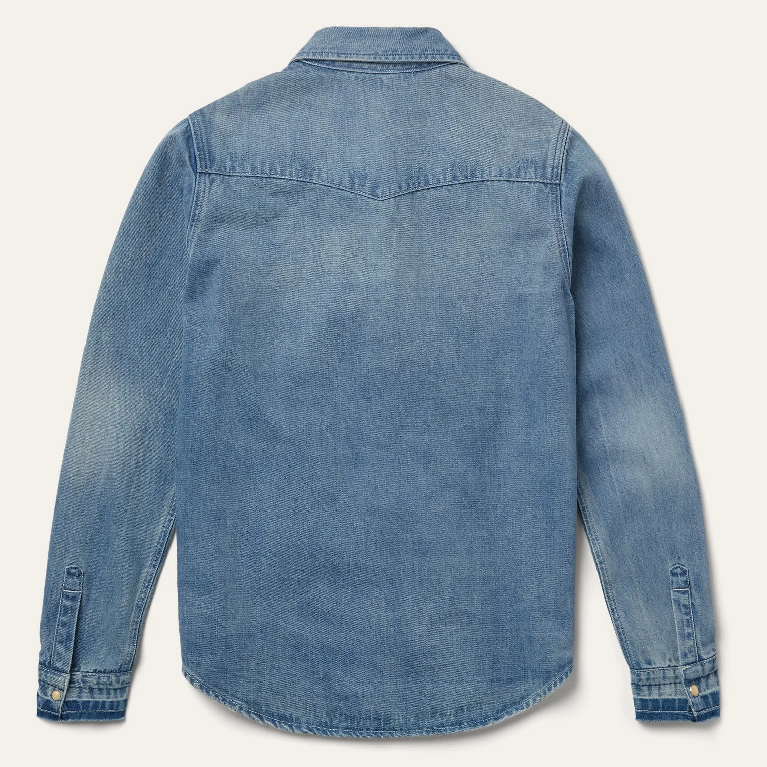 Loose Fit Denim Snap-Front Shirt -STETSON