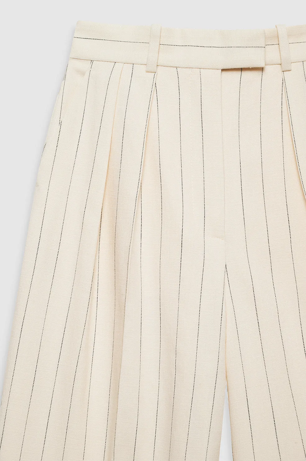 Lou Trouser - Cream And Black Stripe -ANINE BING