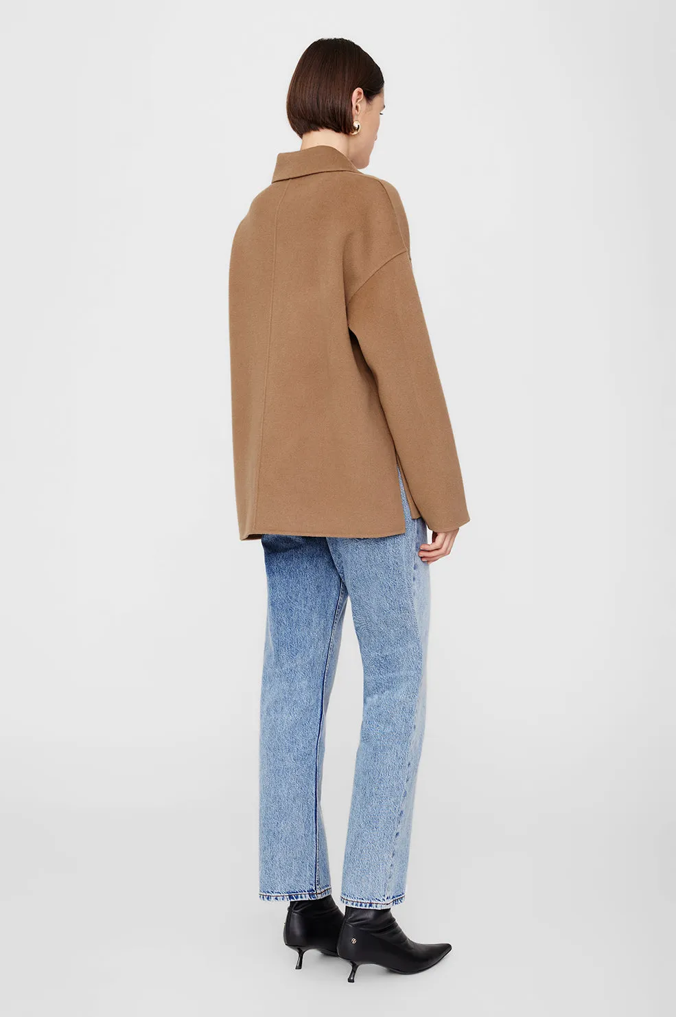Luca Jacket - Camel Cashmere Blend -ANINE BING