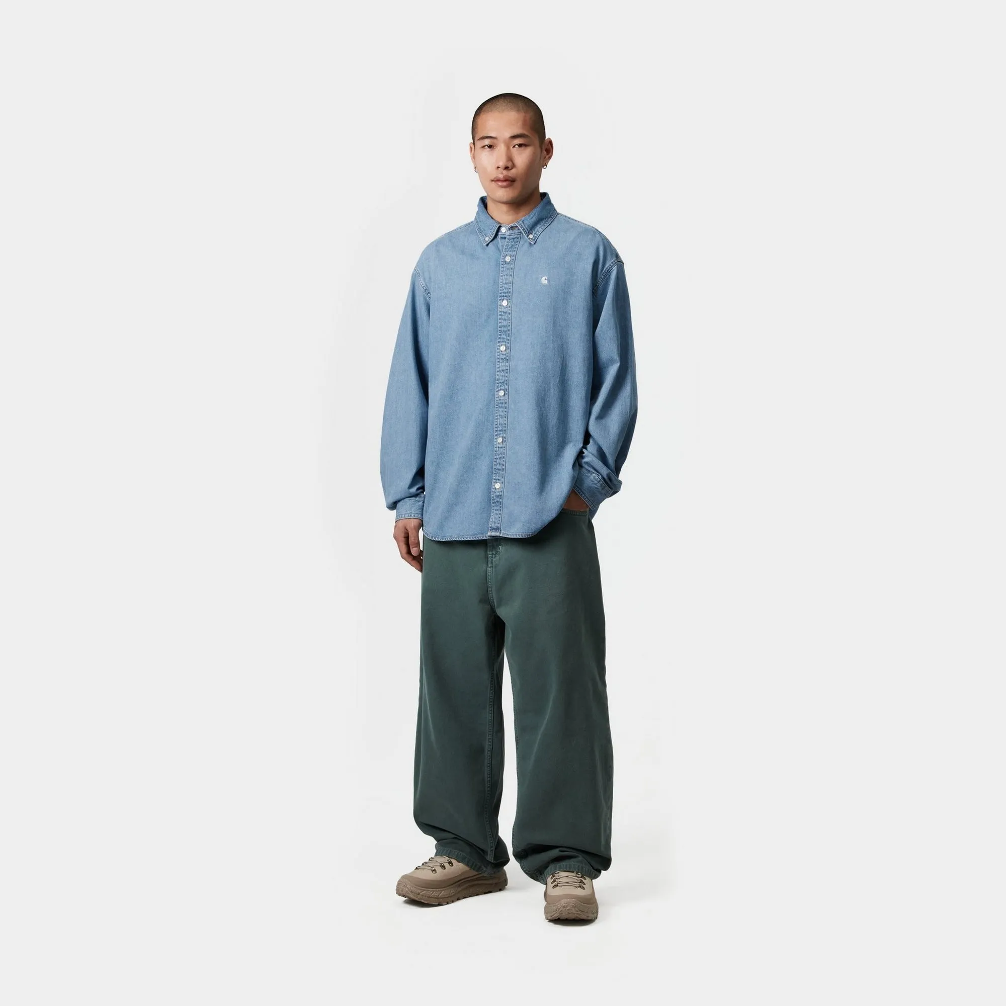 Lucas Shirt | Blue (bleached) Carhartt WIP