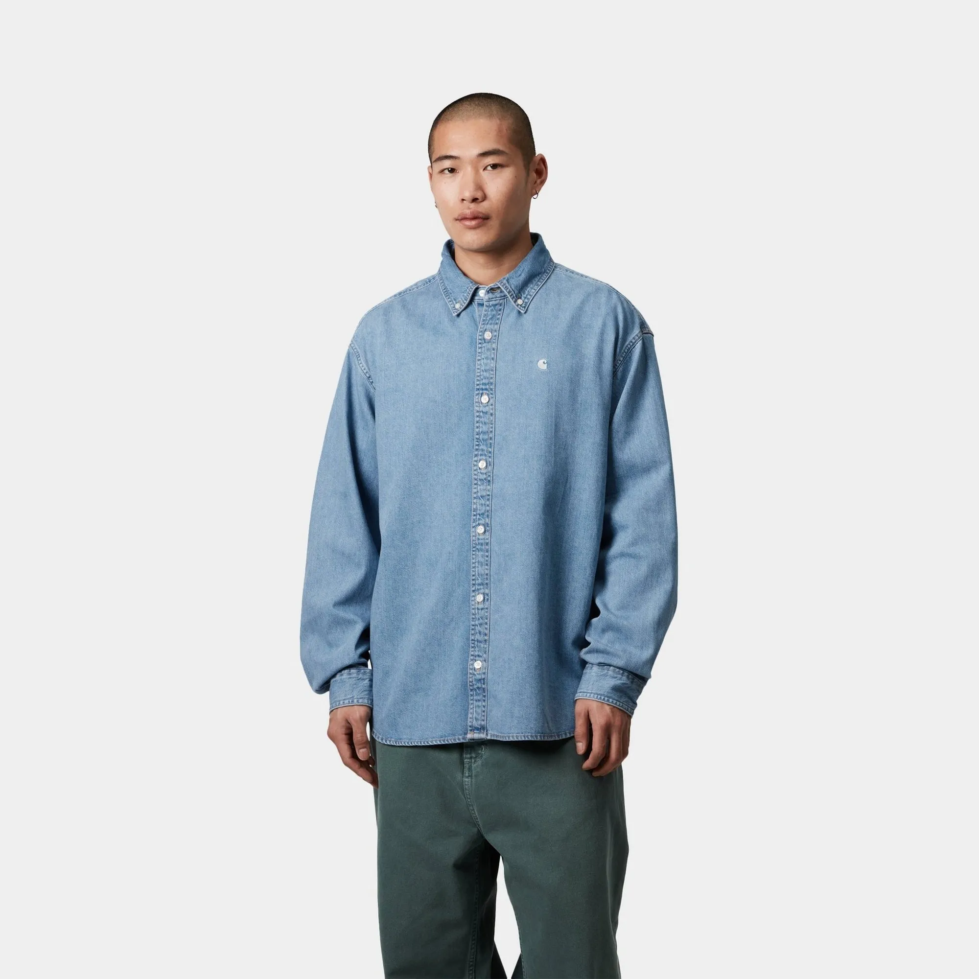 Lucas Shirt | Blue (bleached) Carhartt WIP