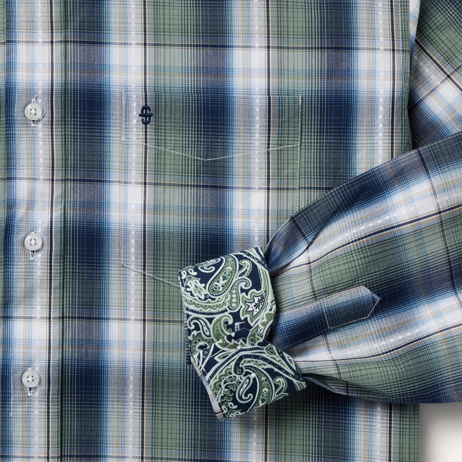 Lucky Diamond Plaid Button Front Shirt -STETSON
