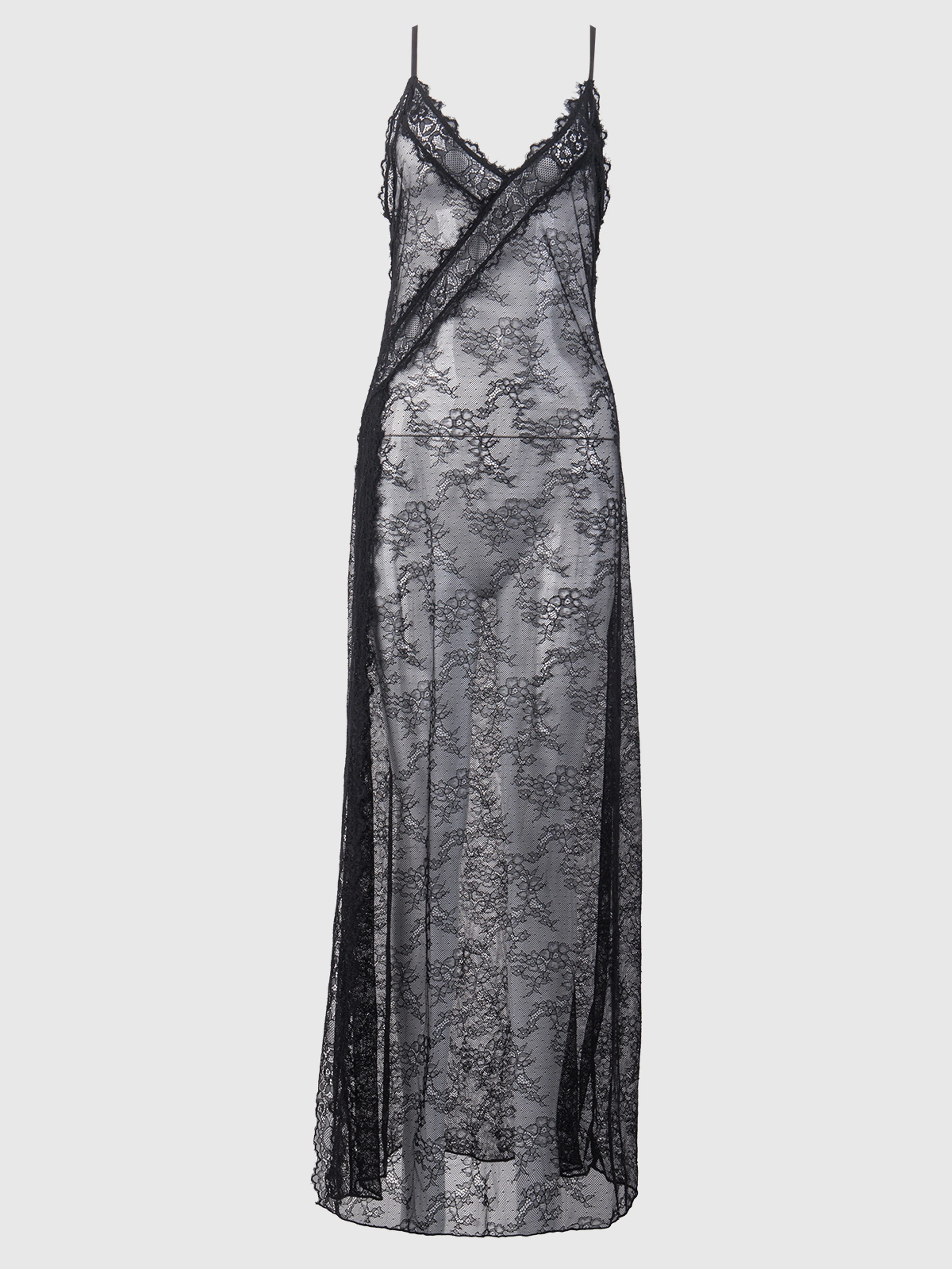 Luella Lace Wrap Maxi Gown by Frederick's of Hollywood