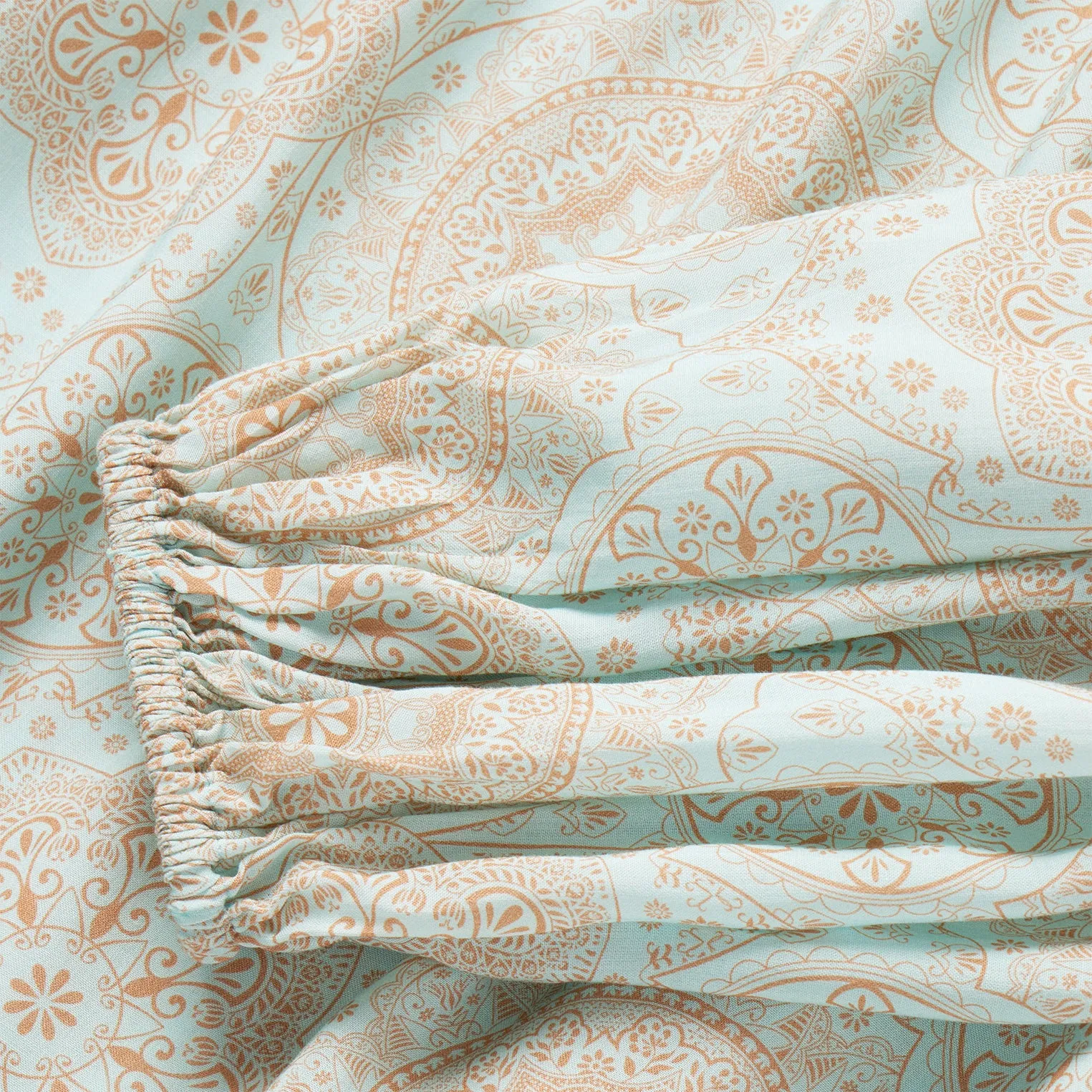 Mandala Print Peasant Blouse -STETSON