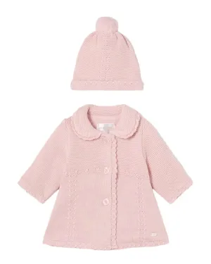 Mayoral Collared Peacoat Beanie