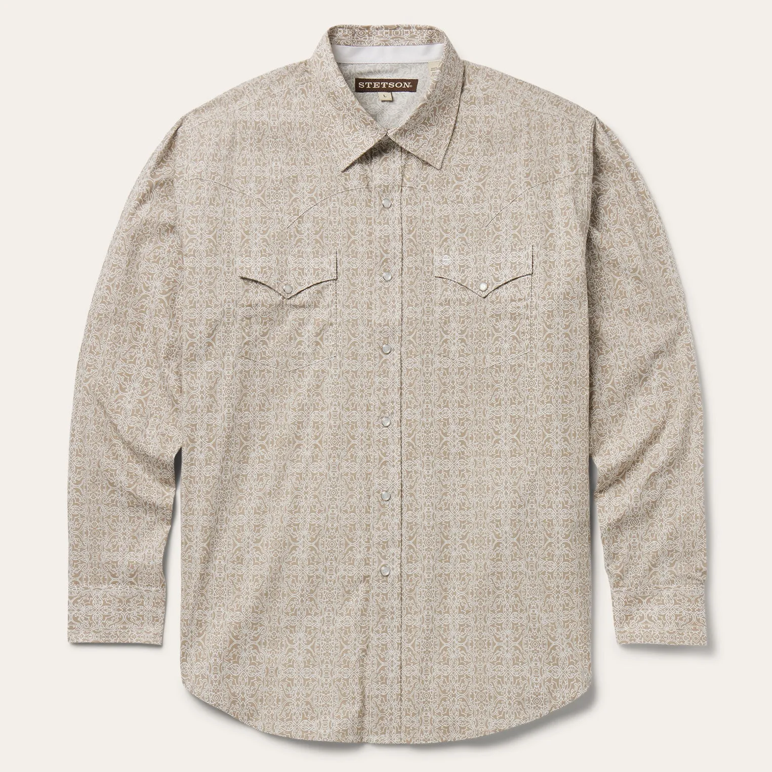 Medallion Print Western Shirt -STETSON