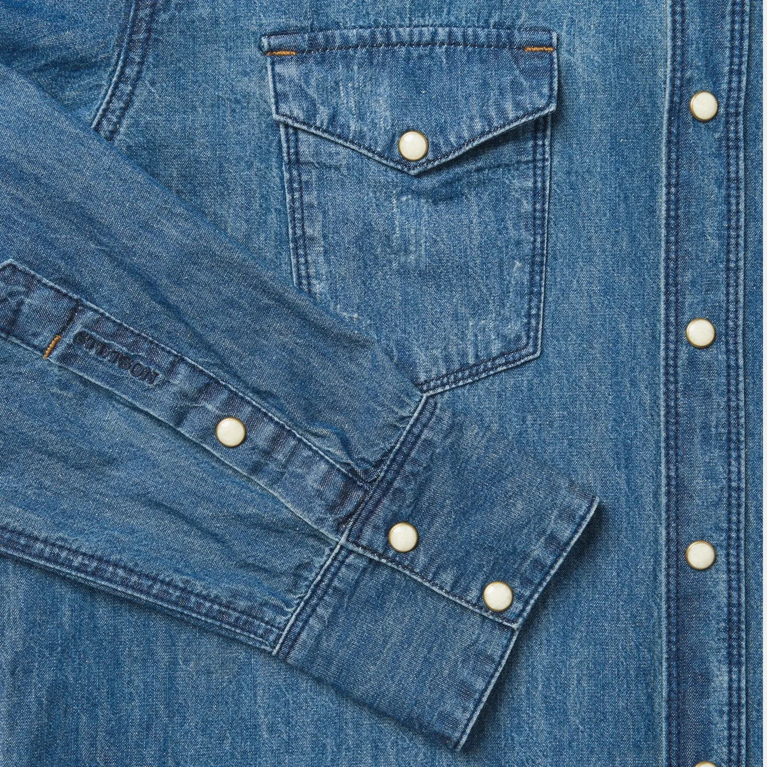 Medium Blue Denim Shirt -STETSON